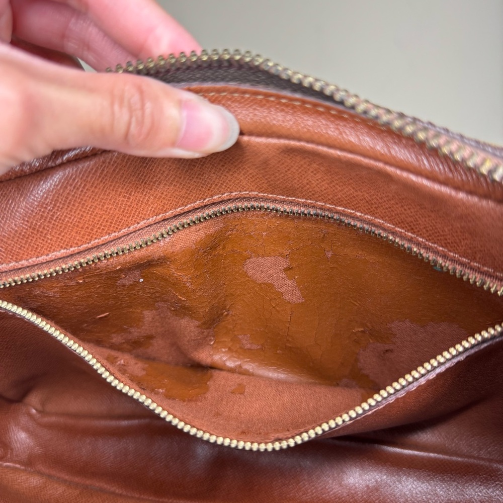 Louis Vuitton Brown Monogram Wristlet Clutch - Picture 9 of 11